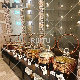  Hotel & Restaurant Supplies 18/10 Stainless Steel Glass Lid Cheffing Dishes Buffet Food Warmer Hammered Rose Gold Serving Dishes Royal Chafing Dish for Catering