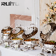  Catering Stainless Steel Round Chafing Dish Food Warmer Equipment Hotpot Stove Buffet Ware Set Stove Chauffandise Dinner Serving Buffetware