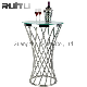  Tables for Wedding and Event Buffet Party Coffee Furniture Glass Mirror Decoration Cake Round Dinning Wedding Table
