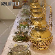  Shafing Dish Food Plate Warming Display Unique Saudi Arabic Design Hanging Chaffing Dises Gold Buffet Catering Party Serivng Food Warmer Chafing Dish