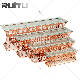  5 Star Hotel Restaurant Equipment Catering Server Cupcake Pastry Metal Stainless Steel Glass Plate Set Food Dessert Display Risers Serving Rose Gold Cake Stand
