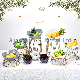  Hotel Party Dessert Cake Combination Display Stand Risers Set Restaurant Wedding Banquet Decorative Stainless Steel Wire Buffet Catering Food Display Rack