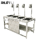  Modern Food Warming Lamps Event Decoration Electric Induction Buffet Steam Mrable Table and Hot Pot Warmer Catering Buffet Server Table