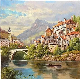  Waterside of Home Decoration Oil Painting