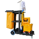  Commercial Yellow/Grey Heavy-Duty Polyethylene Material Janitorial Cart