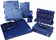 Sky Blue Leather TV Romote Holder