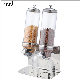  Wholesale Restaurant Hotel Buffet Cereal Dispenser Commercial Acrylic Bulk Cereal Dispenser Double Bulk Food Dispenser with Low MOQ