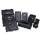 Black Customized PU Leather Guest Directory Leather Folders Tissue Box