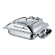  Square Rose Golden Stainless Steel Tray Chafer Dish for restaurant