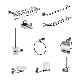  Luxury Bathroom Accessories for Home or Hotel Towel Bar Soap Holder Paper Holder