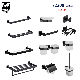  Modern Hotel Wall Mounted Toilet Bath Set Matt Black Stainless Steel SUS 304 Ss SUS304 Bathroom Accessories