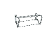  304 Stainless Steel Bathroom Accessories Towel Rack with Bar for Hotel