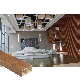 Capped Wood Grain Pattern Indoor Decorative WPC Timber Square Tubes for Hotel manufacturer