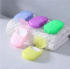  Mini Portable Outdoor Disposable Travel Soap Sheets Tablet Hand Cleaning Paper Soap Sheets with Logo