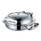  Round Rose Golden Stainless Steel Buffet Chafing Dish for Hotel
