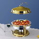  Luxury Gold Food Warmer Buffet Catering Stainless Steel Hanging Chafing Dish