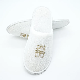  China Hotel Soft Luxury Grey Linen Bedroom Slippers