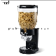  Cheap Restaurant Equipment for Sale Comnercial High Quality Black Wall Mounted Single Canister Plastic Oatmeal Grain Distributor Cereal Dispenser