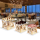  Golden Dessert Table Ornament Display Stand Shelf Creative Cold Meal Tea Break Catering Buffet Set up Glass Tray European Fruit Cake Snack Food Risers Buffet