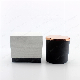  14oz Matte Black Glass Jar Candle Holders with Linen Packaging Boxes