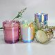  Luxury Iridescent Candle Jar Interior White and Rainbow Candle Holder for Wholesale