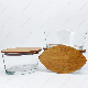  High Quality Woodwick Candle Vessels Glass Candle Jar with Wood Lid
