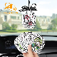  Refillable Hanging Aromatherapy Bottle Diffuser Glass Bottle Empty Pendant Car Air Fresher Custom Pape Car Perfume