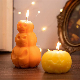  Halloween Deco Gift Paraffin Wax Pumpkin Shaped Candles Perfume Scented