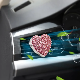  modern Pink Heart Shape with Vent Clip Alloy Car Perfume
