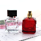  China Factory Newest Wholesale Package Design 50ml Clear Glass Perfume Bottle with High Quality Silver Lid