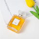  Custom Black/Blue/Transpraent Color Square Fragrance Spray Perfume Glass Bottles 30ml50ml/100ml Customized Screen Printing Glass Perfume Bottle