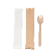 Eco Friendly Individual Wrapped Disposable Wooden Knife Fork Spoon Spork Cutlery for Party Camping manufacturer