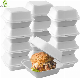 Natural or White Disposable Biodegradable Bagasse Paper Hamburger Box Food Packaging