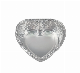  Factory Direct Sale Heart Shape Cake Baking Aluminum Foil Container with Lid