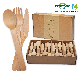 Disposable Biodegradable Wooden Disposable Cutlery in Eco Friendly Spoon Fork Knife Set with Hand manufacturer