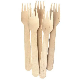 Made in China Wholesale 16cm Disposable Degradable Wooden Fork Spork Cutlery manufacturer