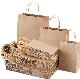  Cheap Packaging Big Kraft Paper Bags Custom Print Bags with Rope Handle