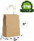  Wholesale Customized Logo Print Colorful Kraft Paper Bag with Carry Handle