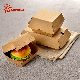 Wholeale Disposable Take Away Food Grade Customized Printing High Quality Hamburger Lunch Box