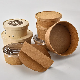 Colour Design Custom Made Paper Fruit Bowl Food Salad Soup Deli Fruit with Lids Grease Resistance manufacturer