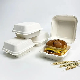  5 Inch Eco-Friendly Pulp Mould Takeaway Packaging Disposable Sugarcane Bagasse Burger Box Biodegradable Tableware with High Quality and Populer Use