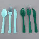  Disposable Cutlery PLA Environmentally Friendly Degradable American Style Knife and Fork Spoon (ZN-677)