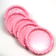  Disposable PS Plastic Tableware Colorful Food Grade 180mm Round Plate for Party
