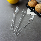  Disposable PS Clear Knife Fork Spoon in One Poly Bag Heavy Duty Plastic Cutlery Set