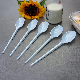  Disposable Plastic Cutlery 167mm Length PS Plastic Spoon Blue Customizable for Takeaway
