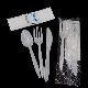  Eco Friendly Medium Weight PP Plastic Plastic Spoon Fork Knife Cutlery Kits
