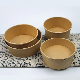 Custom Logo Printing Disposable Craft Salad Paper Round Bowl