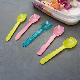  Disposable Plastic Cutlery 85mm PS Ice Cream Spoon