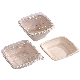  180*180*54mm 24oz Square Bowl with Pet Lid Disposable Compostable Eco Friendly Sugarcane Bagasse Pulp Bowls