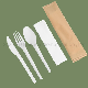  Eco Product 6.5 Inch Cpla Black Color Disposable Knife Biodegradable Cutlery for Camping